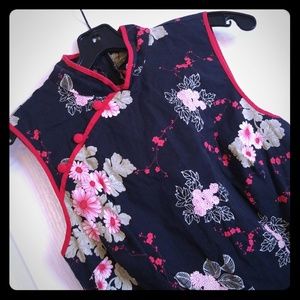 Asian Style Little Black Dress